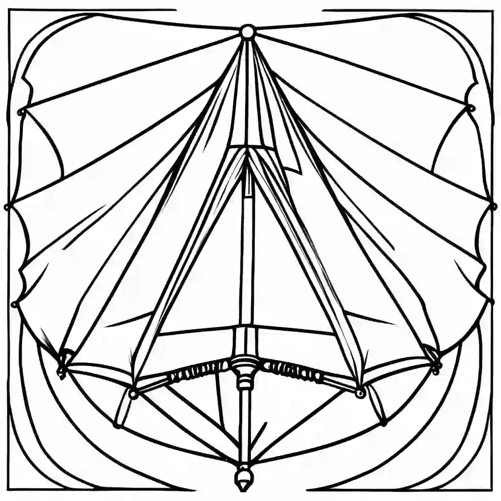 Kite coloring pages